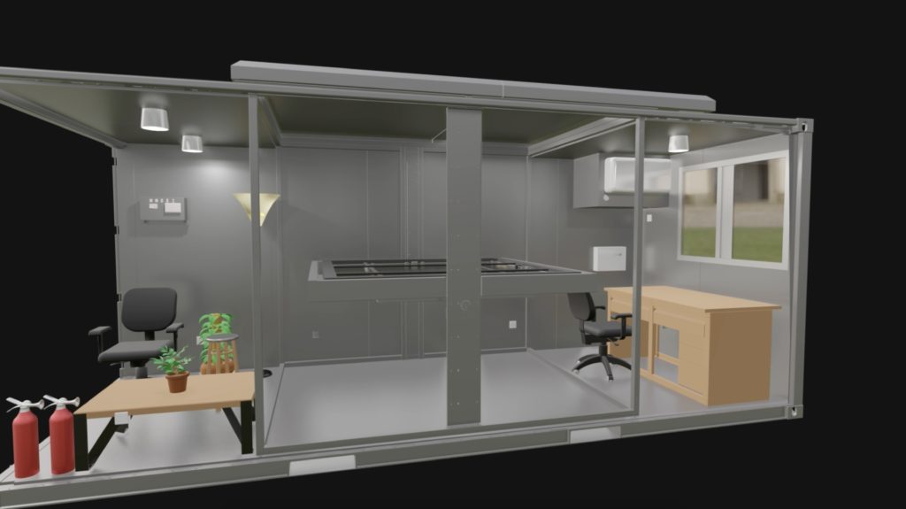 inside V200 VTOL drone charging station - HEISHA robot charging station inside V200 VTOL drone charging station