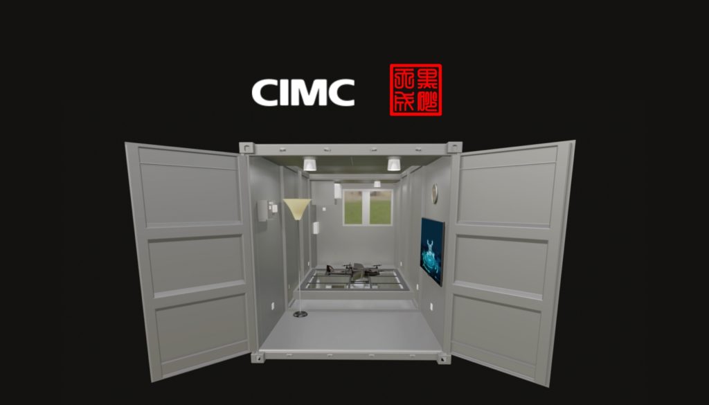 HEISHA Tech and CIMC work together for the V200 VTOL drone charging station