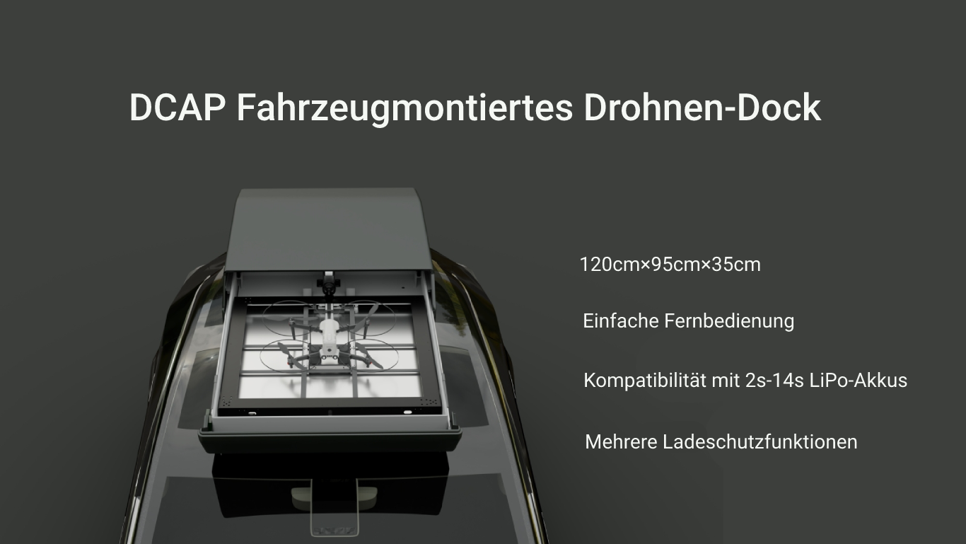 DCAP Fahrzeugmontiertes Drohnen-Dock