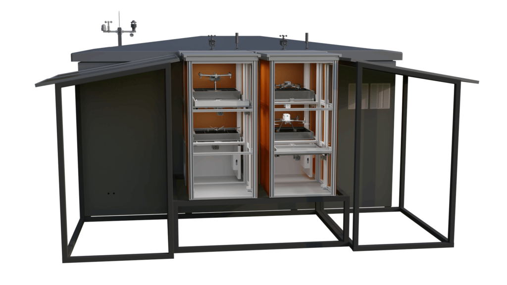 DPort-autonomous-multi-drone-docking-port - HEISHA robot charging station DPort-autonomous-multi-drone-docking-port
