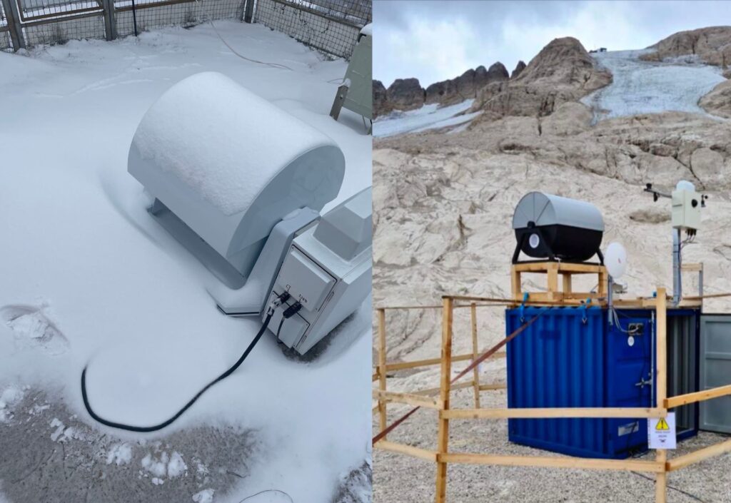 heisha drone dock in the snow