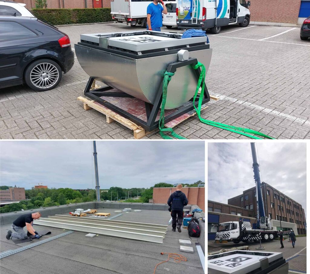 HEISHA-D135-drone-dock-applied-for-security-in-a-Belgian-Federal-Police-1 - HEISHA robot charging station
