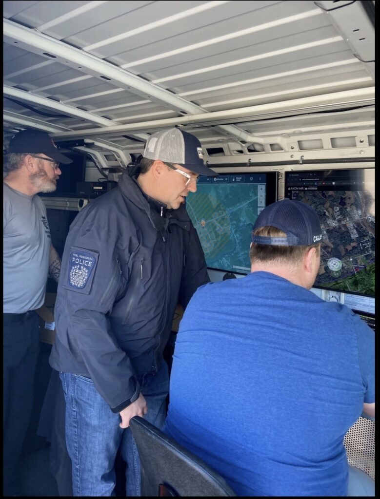 DCap Pro drone dock for police searching an elderly man in Canada North Bay Large - HEISHA robot charging station DCap Pro drone dock for police searching an elderly man in Canada North Bay