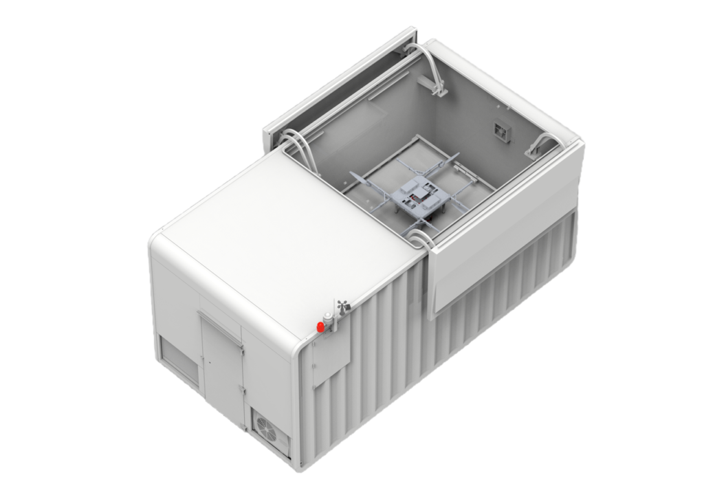 D300 cargo drone dock-transparent Large - HEISHA robot charging station D300 cargo drone dock-transparent Large
