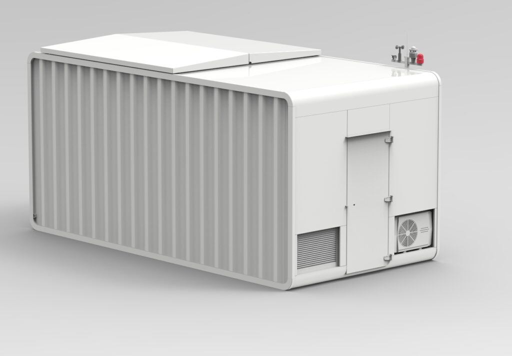 D400 firefighting drone dock-2 - HEISHA robot charging station